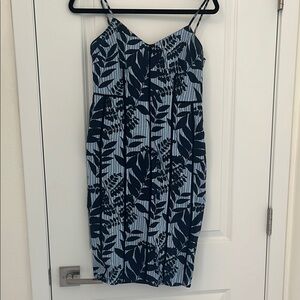 Banana Republic Blue Spaghetti Strap Sundress Midi